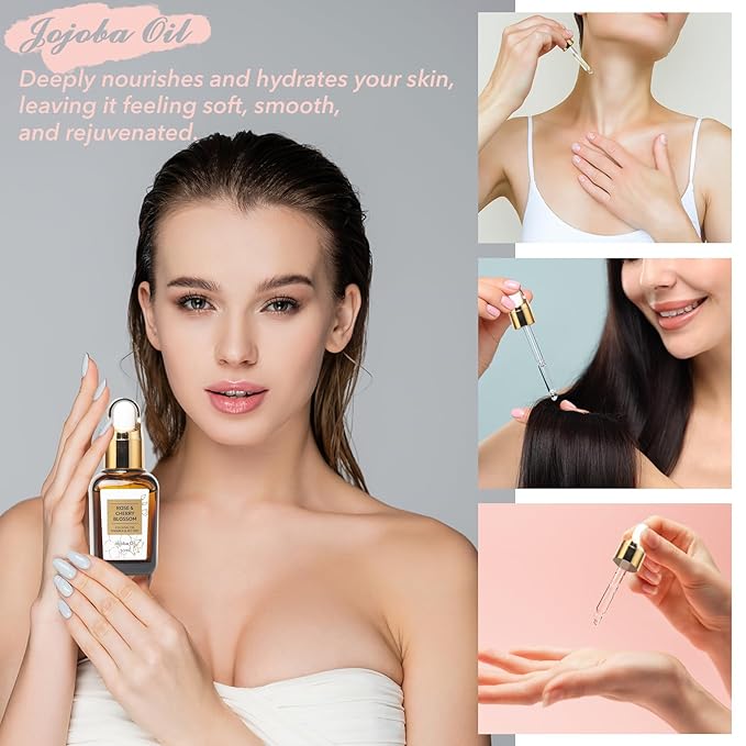 Mothers Day Gifts for Mom Rose & Cherry Blossom Spa Gift Set for Women - 19-Piece Luxury Bath & Body Care Kit with Necklace, DIY Chain, Shower Gel | Valentine's Day, Christmas Gifts for Her, Wife-Velvo Beauty