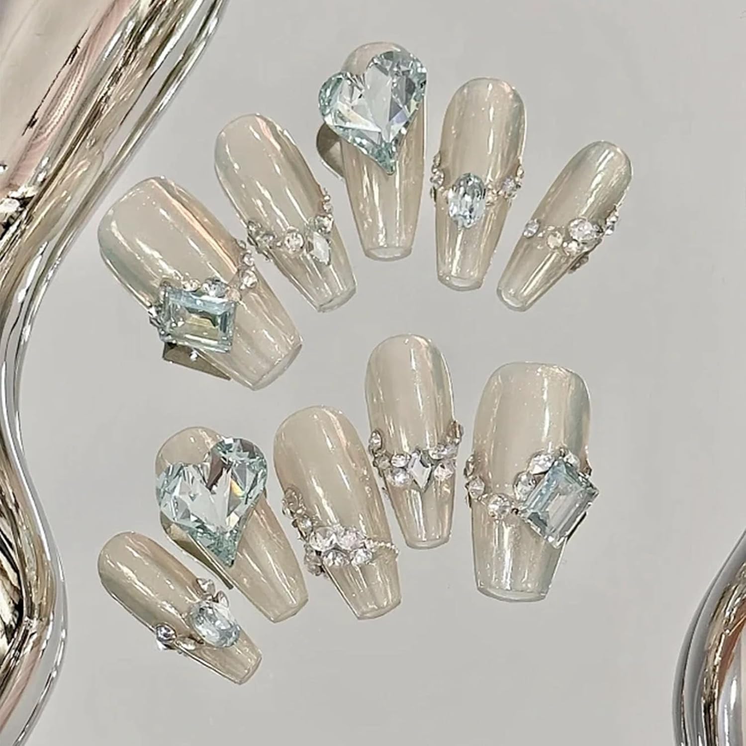 18 Types of 900 Special-Shaped Diamonds + 3200 Flat-Bottomed Nail Rhinestones, Clear Nail Crystal Gems Stone DIY Crafts for Shoes, Clothes, Jewels-Velvo Beauty