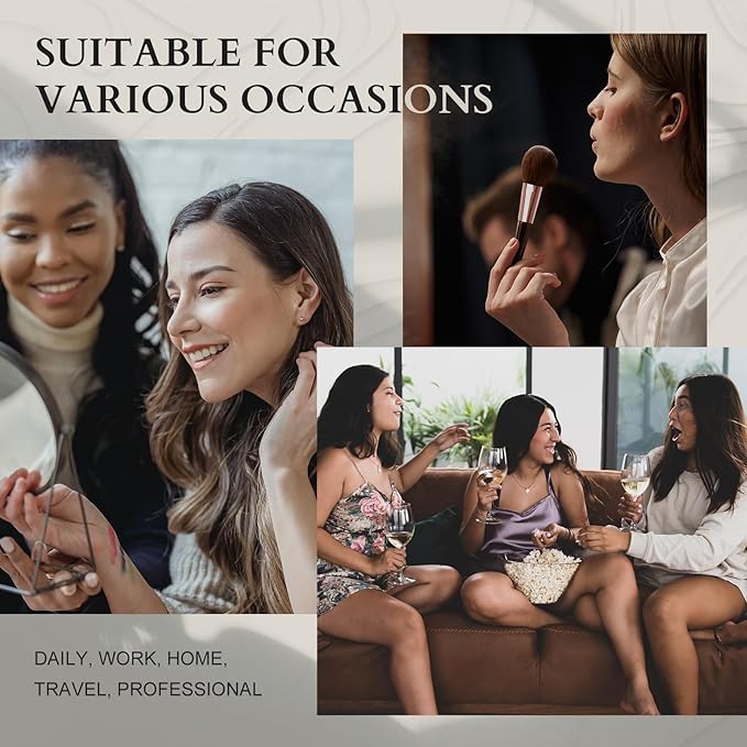 Color Nymph Makeup Kit for Women, All In One Notebook Makeup Palette Set With Mirror for Girls Includes 24 C Eyeshadow Palette,Lipgloss,Face Powder,Blushes (Purple)-Velvo Beauty