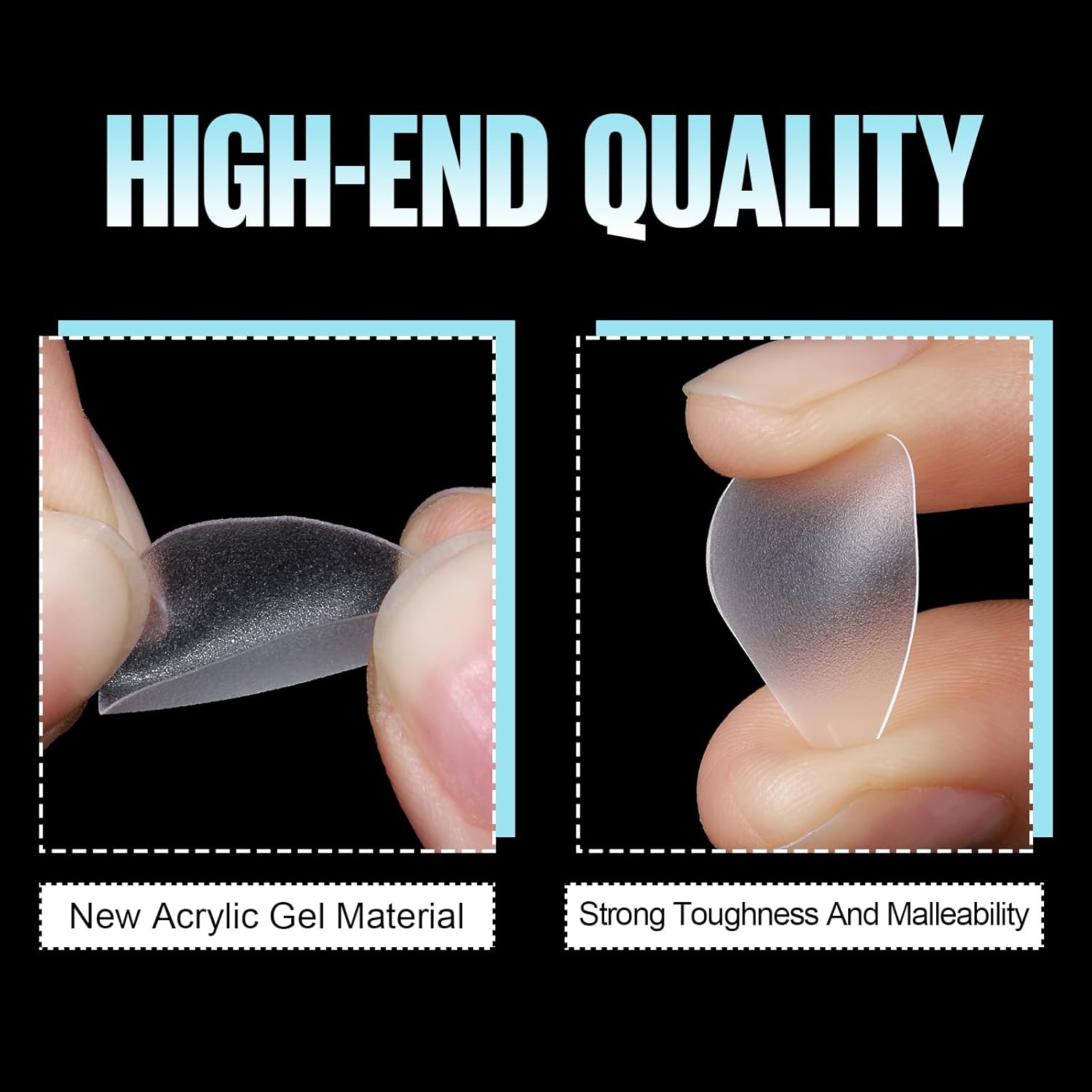 TOMICCA Short Almond Nail Tips, 360Pcs Full Cover Double Sided Matte Gel Nails,15 Sizes Acrylic Short Fake Nails for Nail Extensions Home Diy Salon-Velvo Beauty