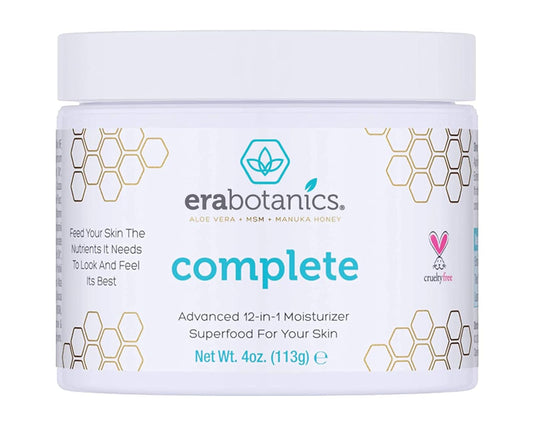 Era Organics Manuka Honey Face Cream - Advanced 12-in-1 Nourishing and Rejuvenating Daily Face Moisturizer for Women and Men - Face Moisturizer for Sensitive Skin - Body Moisturizer for Dry Skin 4 oz-Velvo Beauty