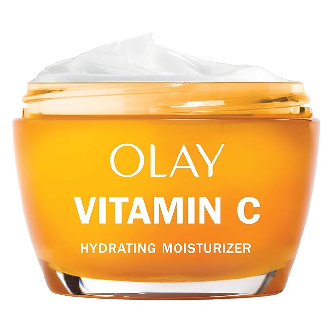 Olay Vitamin C Face Moisturizer, Brightening Cream for Women, Instant Hydration, Evens Tone, Dark Spot & Hyperpigmentation Reduction, Glowing Skin Care - Niaciniamide, Lactic Acid, 1.7 Oz-Velvo Beauty