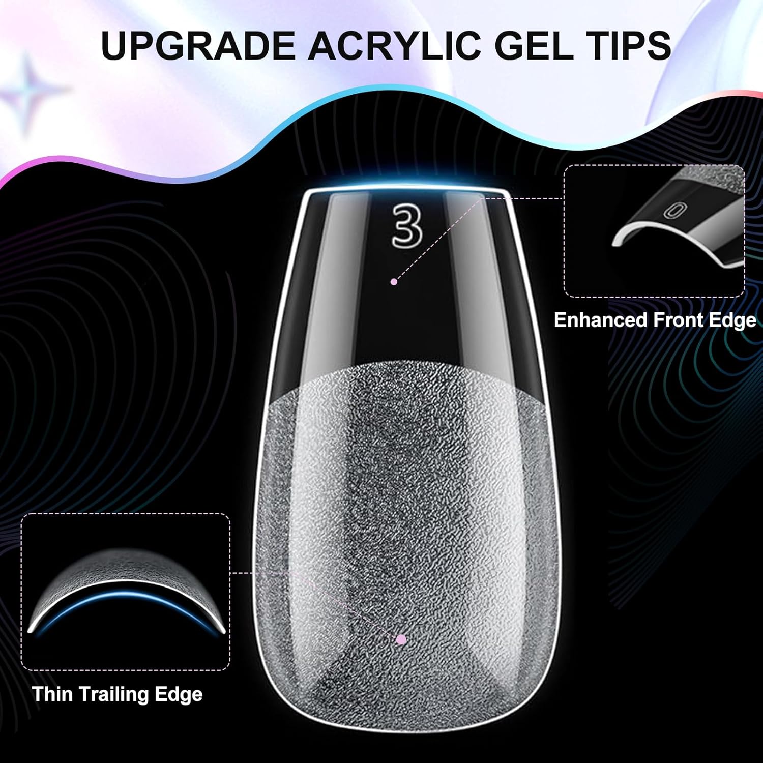 Short Coffin Nail Tips 240Pcs Short Coffin Soft Gel Nail Tips Half Matte Pre-Shape Press on Nails for Full Cover Acrylic False Nails Extension Home DIY Salon 12 Sizes Gelly Tips Fake Nails Tips-Velvo Beauty