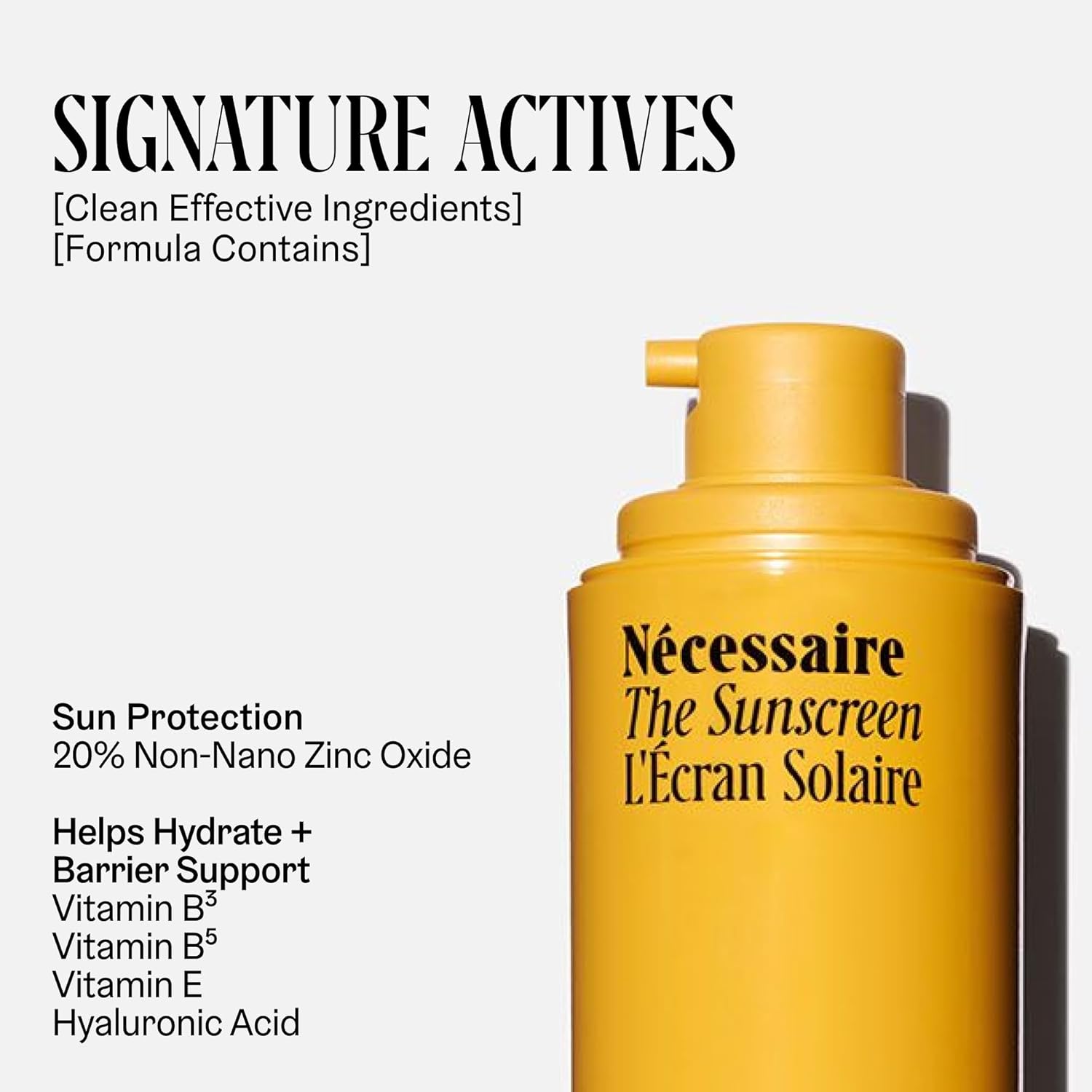 Nécessaire The Mineral Sunscreen SPF 30 PA+++. For The Body. Broad Spectrum. Zinc Oxide, Hyaluronic Acid, Niacinamide. Hydrate. Protect Against Sun Damage + Premature Aging. Dermatologist-Tested 5.1oz-Velvo Beauty
