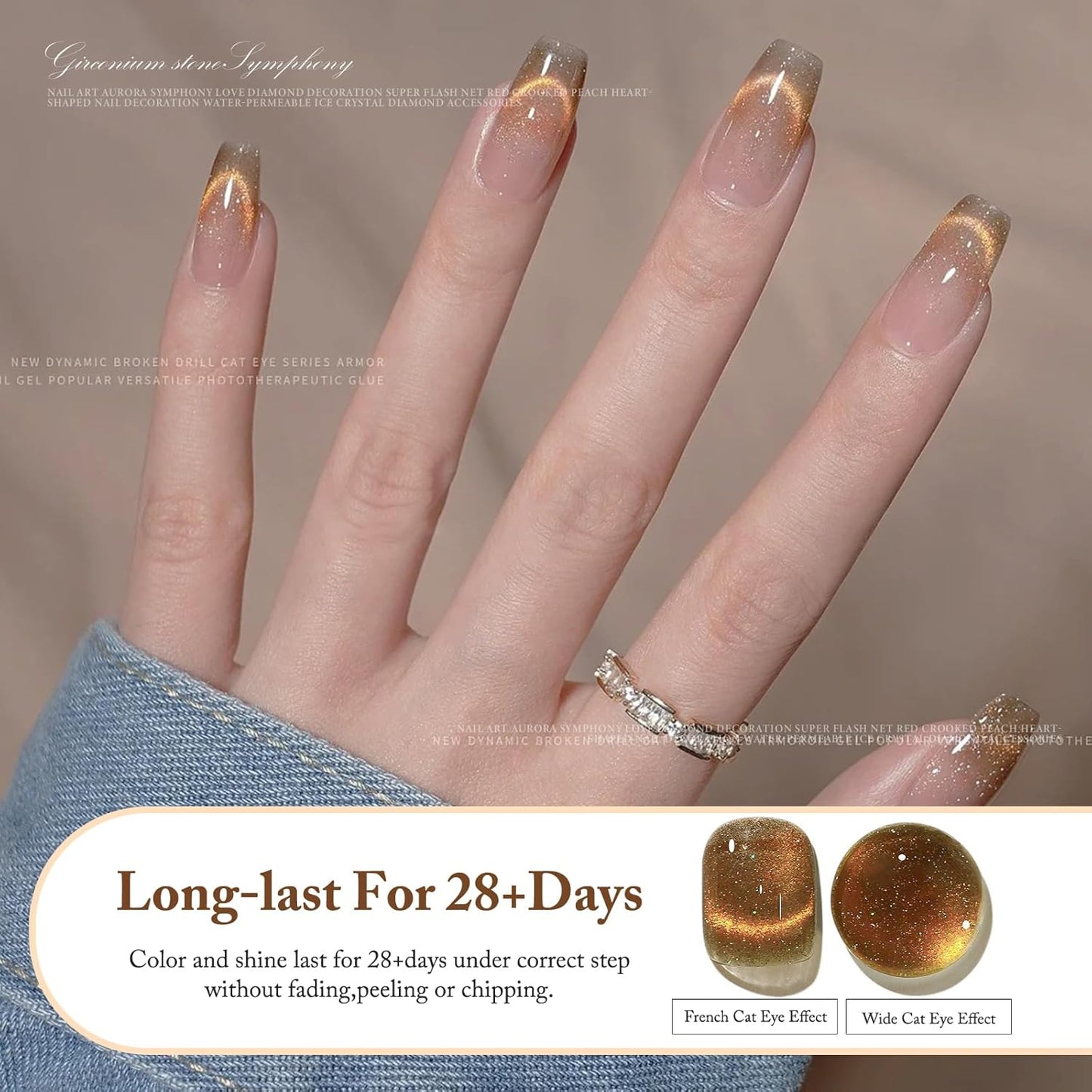 Cat Eye Gel Nail Polish 8ml, Long-Lasting Magnetic Cat Eye Gel 13-Velvo Beauty