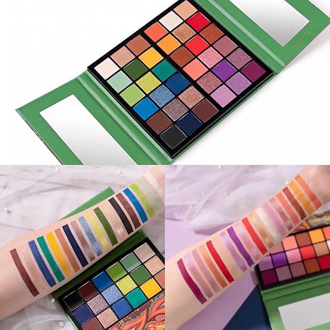 K'APEINE 36 Colors Eyeshadow Palette, Colorful Eyeshadows Palette Neon Shimmer Matte Glitter Eye Shadow High Pigmented Shadow Set Long Lasting Eye Makeup for Women-Velvo Beauty
