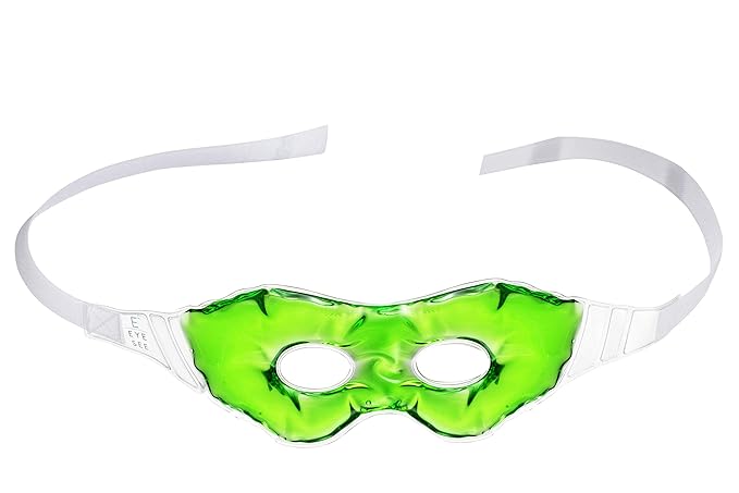 Gel Eye Mask for Puffiness and Dark Circles - Cooling Eye Masks for After Surgery and Headache/Stress Relief - Multiple Colors Available - Green-Velvo Beauty