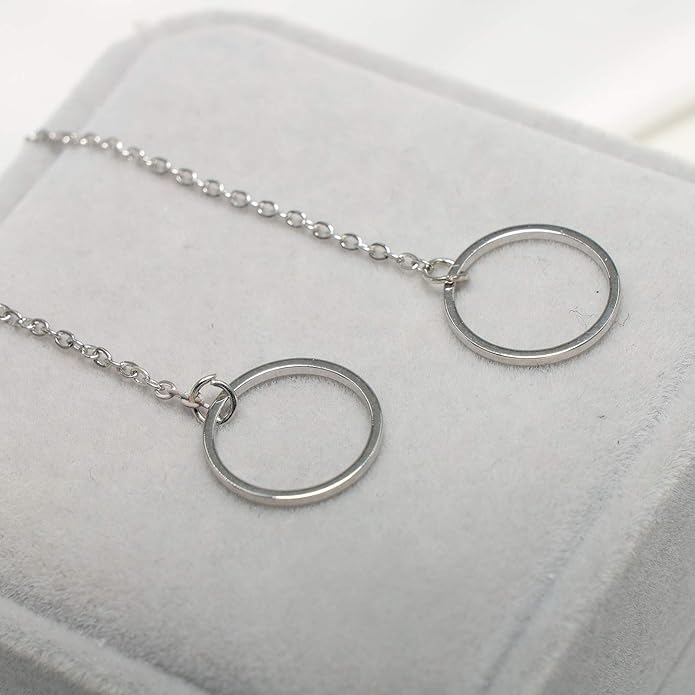 Creative Y-shaped Necklace Hollow Ring Necklace Chain Jewelry Accessories for Women and Girls-Velvo Beauty