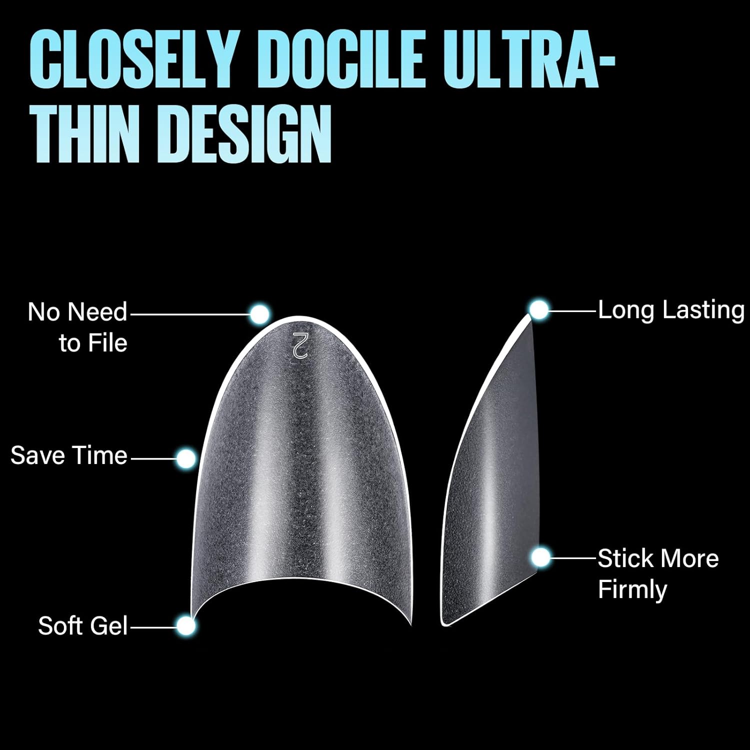 TOMICCA Short Almond Nail Tips, 504Pcs Full Matte Press on Half Cover Acrylic Nails,12 Sizes No C Curve Fake Nail Tips for Nail Extension Art Home DIY Nail Salon-Velvo Beauty