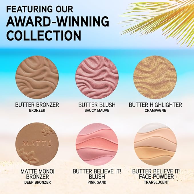 Physicians Formula Butter Dream Team Palette Makeup Gift Set, Bronzer, Blush, Face Powder, Dermatologist Approved-Velvo Beauty