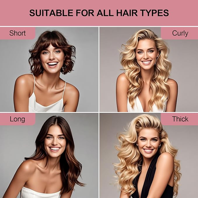 Heatless Curls Overnight Set - Jumbo Overnight Hair Curlers to Sleep In, Soft Velvet Hair Rollers for Women, No Damage Curls Styling Tools 3pcs-Velvo Beauty