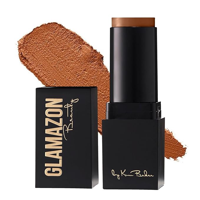 Glamazon Second to None Foundation Stick, Miss Mocha, Light-to-Full Coverage, Weightless Makeup With a Glowy Natural Finish-Velvo Beauty