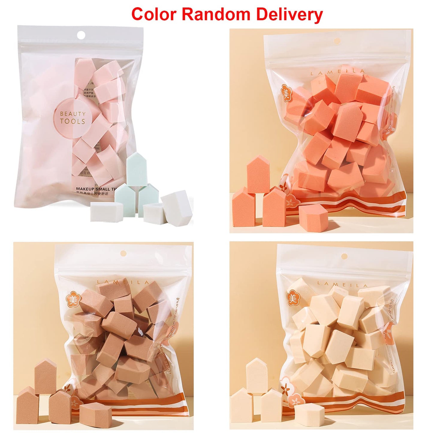 25 PCS Makeup Blenders Sponges Set, Use for Dry and Wet, Perfect for Full Face Curve Blending, Cream, Liquid, Powder Foundation Cosmetics, Latex Free & Soft & Flexible, Pentagon-Velvo Beauty