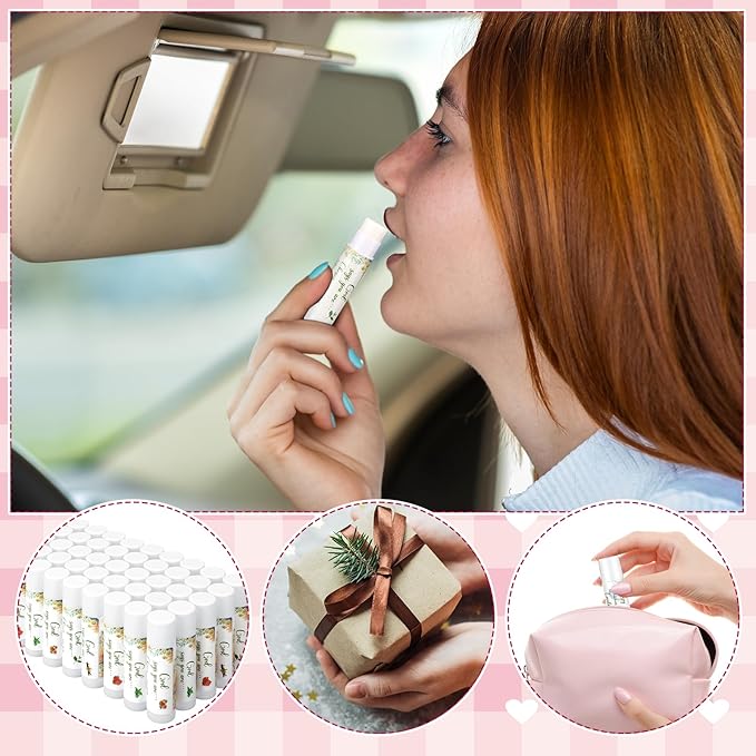 50 Pcs Christian Gifts for Women Lip Balm Bulk Set Inspirational Appreciation Gifts God Says You Are Moisturizing Lip Balm Leaving Farewell Gifts or Friends Teacher Worker Employee-Velvo Beauty