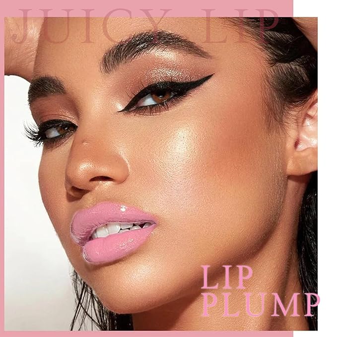 Lip Gloss Stick, Moisturizing Jelly Solid Lip Plump Oil Slick Click,Non Sticky Tinted Press Lipstick Pen, Lightweight Buildable Balm Liner Professional Makeup, High Shine Longlasting Glow-Pink-Velvo Beauty