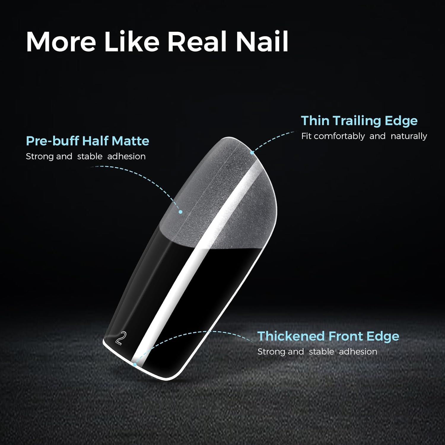 TOMICCA Short Square Nail Tips Acrylic Nails 240Pcs Acrylic Nail Kit Gel Nail Tips 12 Sizes Pre-shape Short Clear Fake Nails for Nail Extension Art Home DIY-Velvo Beauty