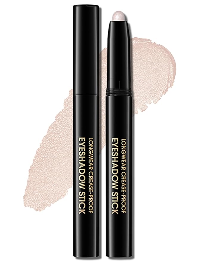 Erinde Waterproof Eyeshadow Stick, Cream Eye Shadow Stick, Long-Lasting, Crease-Proof, Cream to Powder Buildable & Blendable Eye Shadow Pencils Crayon, Vegan & Cruelty-Free, 06 Oyster-Velvo Beauty