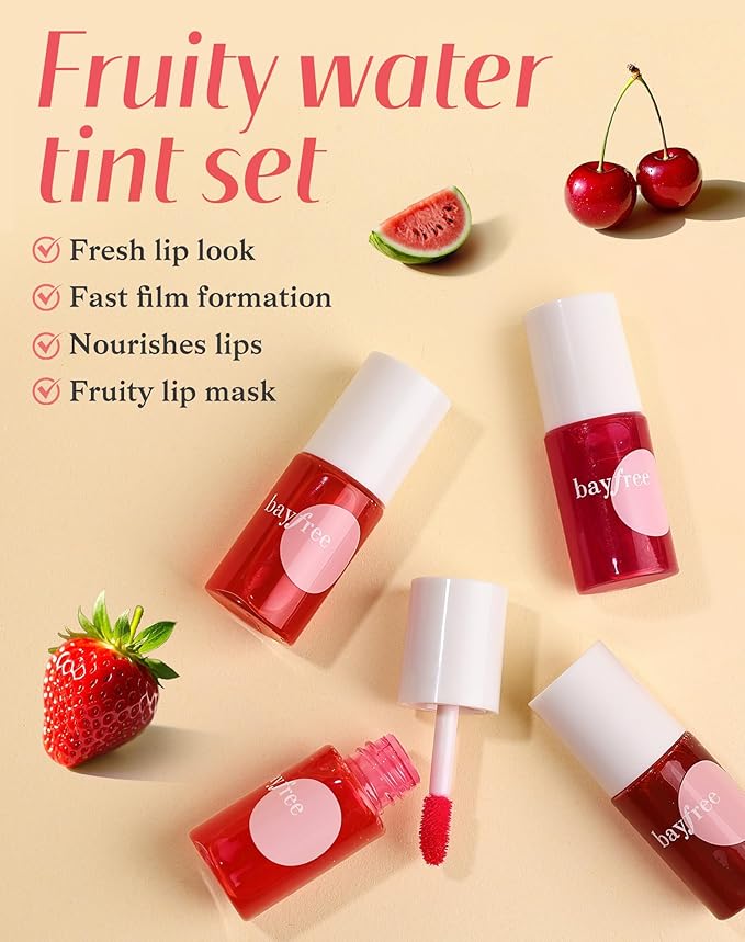 Lip Tint Stain Set, Lip Stain Long Lasting Lightweight Waterproof, Transfer-Proof, Non-sticky, Lip Makeup Matte Finish-Velvo Beauty