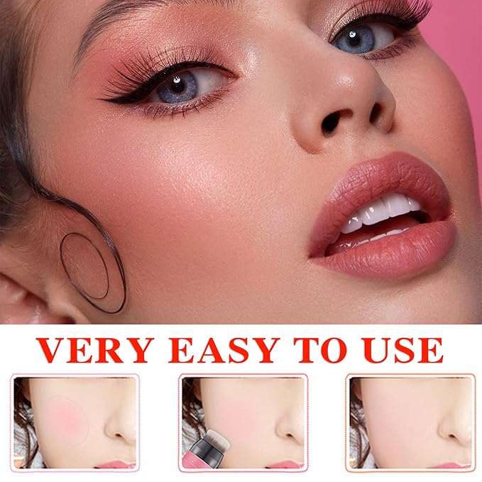 Cream Blush Stick (02) with Brush, Waterproof, Long Lasting, Shimmery Finish, Medium Coverage, Stick Pack, 40g, for All Skin Tones-Velvo Beauty
