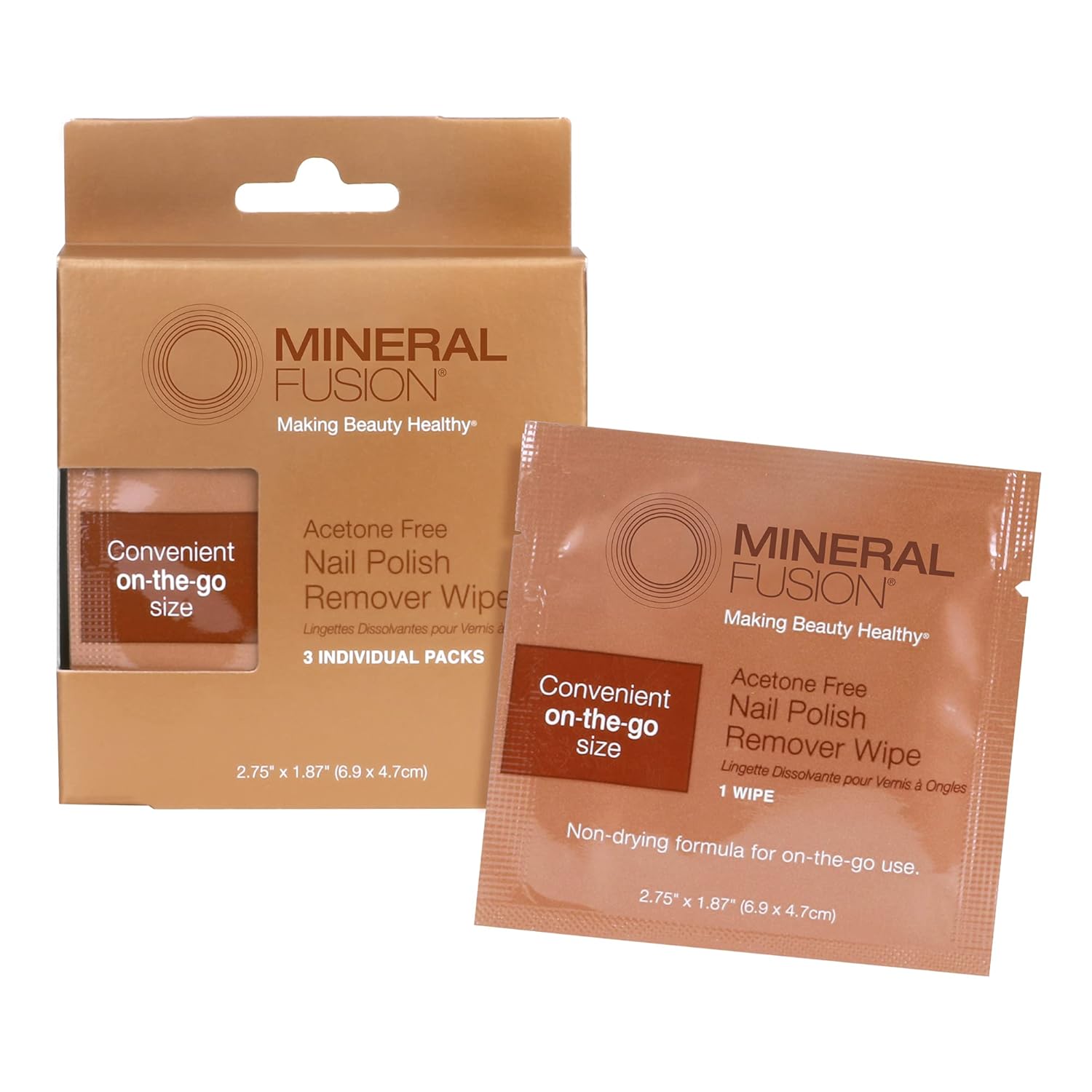 Mineral Fusion Nail Polish Remover, Acetone-Free & Non Drying for Regular & Shellac Nail Polishes, 6 Ounce-Velvo Beauty