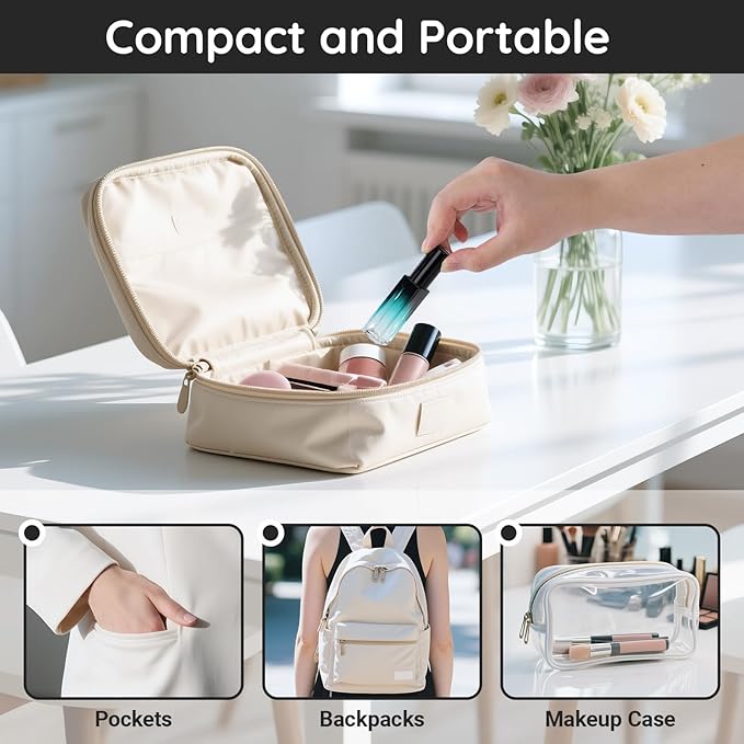 Segbeauty 0.34oz Travel Perfume Bottle Refillable, 5pcs Perfume Glass Spray Bottles, 10ml Mini Travel Atomizer Sprayer, Empty Press Pump Bottles, Cologne Atomizers with Clear Transfer Tool Set-Velvo Beauty