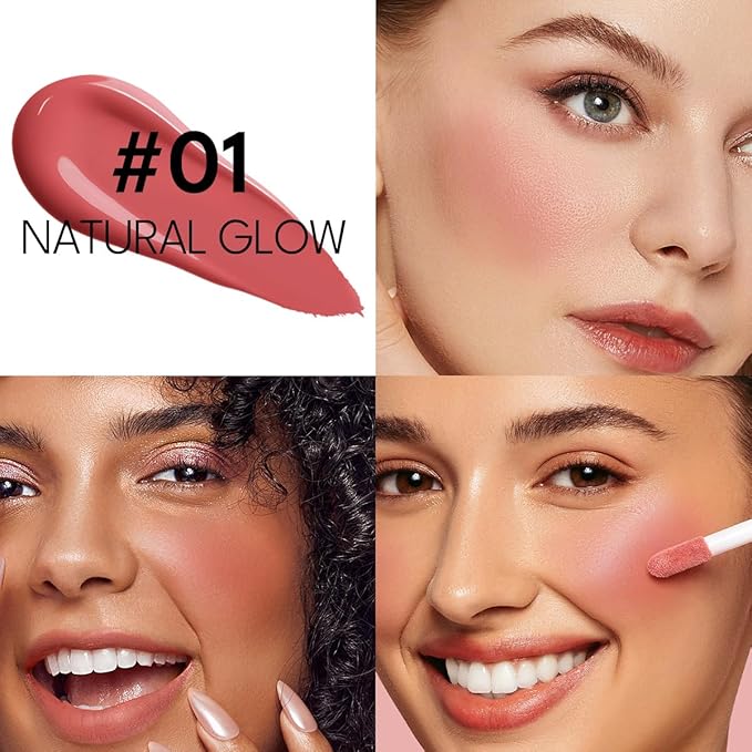 Liquid Cream Blush Stick Makeup for Cheeks | Build-in Brush - Application & Blending in One #L001 + #L002-Velvo Beauty