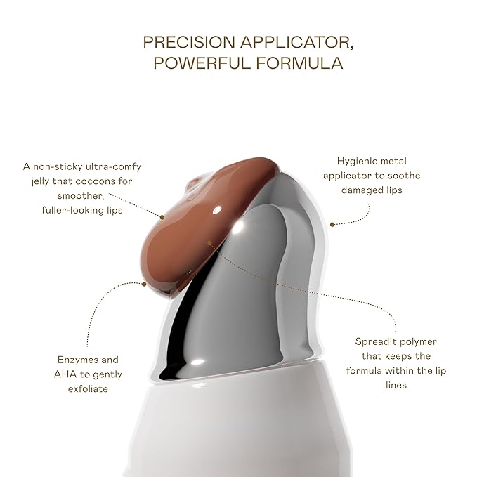 EADEM Le Chouchou Lip Softening Balm, Lip Gloss for Women, Lip Plumper & Lip Mask, Overnight Hydrating & Moisturizing Luxury Lip Balm, 0.5 oz, Burnt Malai-Velvo Beauty