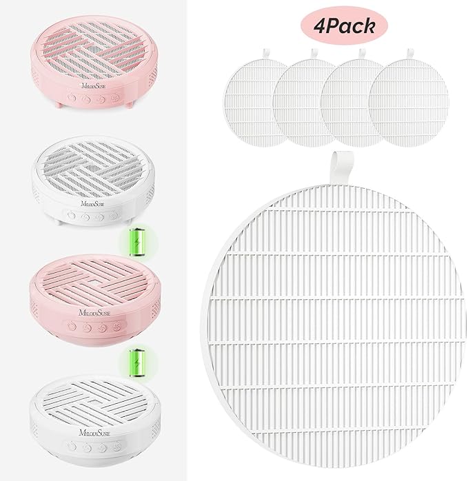 MelodySusie SProR Nail Dust Collector Replacement Filter,4 Pack Reusable Dust Filter for MelodySusie SProR Nail Dust Vacuum Fan Collector Extractor Electric Dust Suction Machine-Velvo Beauty