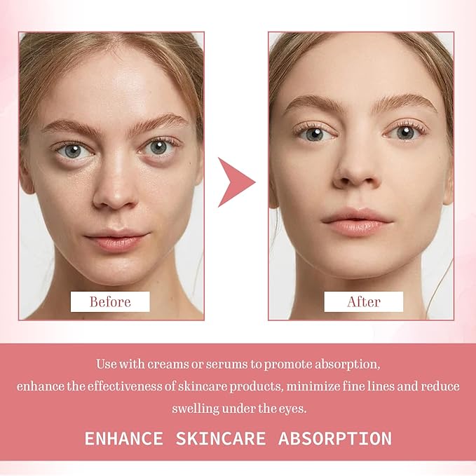 TORMEN Mini Eye & Face Rollers, Stainless Steel Eye Massage Ice Roller, Facial Beauty Tool for reduces puffy eyelids, Dark Circles Relief, Skin Care,muscle soreness,Facial cold compress (2pcs, Pink)-Velvo Beauty