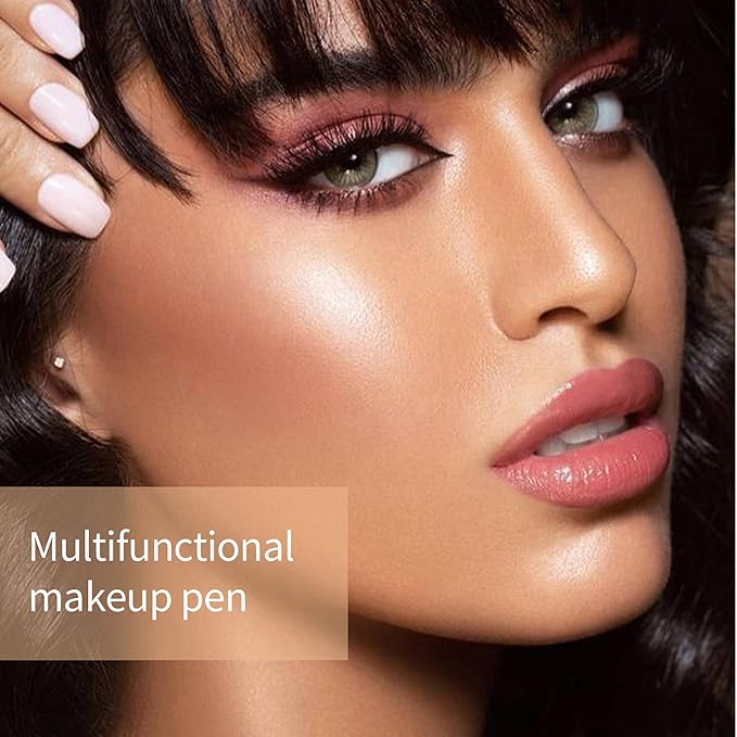 Liquid Blush Beauty Stick, Matte Face Blush with Cushion Applicator Easy to Blend Smooth Natural Silky Smooth Creamy Liquid Blush Wand Facial Blush Makeup Stick(#03 Pink)-Velvo Beauty