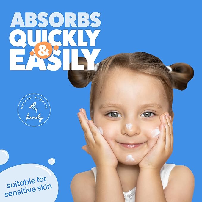 Award-Winning Kids Face Cream - Gentle & Calming Moisturizer with Natural Ingredients for Sensitive & All Skin Types - Fragrance-Free-Velvo Beauty