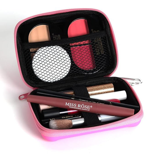 All in One Makeup Kit for Women - Full Professional Kit With Pressed Powder, Blush, Eyeliner, Eyeshadow, Mascara, Lip Gloss and Lipstick (Pink)-Velvo Beauty