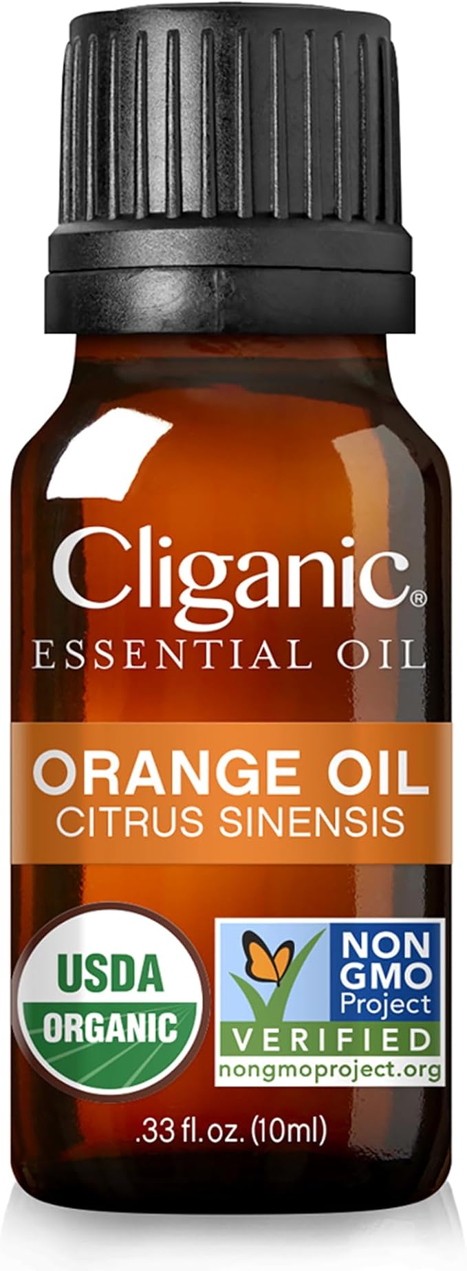 Cliganic Organic Sweet Orange Essential Oil, 10ml - 100% Pure Natural for Aromatherapy Diffuser | Non-GMO Verified (Packaging May Vary)-Velvo Beauty