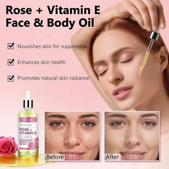 Ice Roller for Face & Eye, Vitamin E Rose Oil & Gua Sha Set, Gua Sha Oil for Face & Body, Reduces Puffiness Relieves Migraines Skin Care Tools, Facial Massager Tool & Self Care Gifts for Women-Velvo Beauty