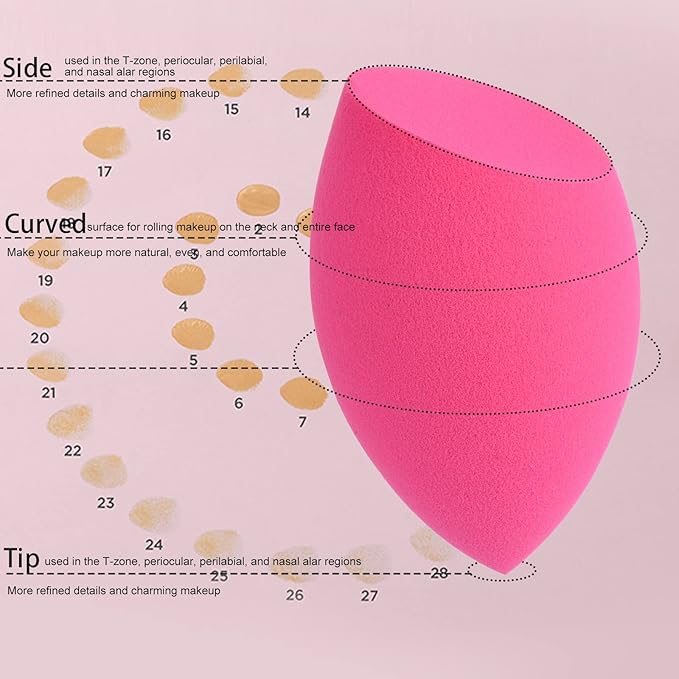 Foundation Makeup Sets Full Kit for Women Pack 8 Included Phoera Foundation,Flat Top Kabuki Brush Kit,Primer,Powder Foundation,Makeup Sponges (103 Warm Peach + 104 Buff Beige)-Velvo Beauty