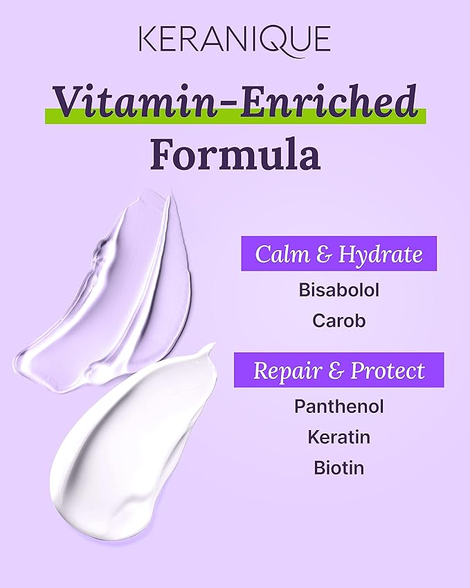 Keranique Shampoo and Conditioner for Damaged Hair - Anti-Breakage, Damage Control Set for Thinning Hair - Intense Repair, Deep Conditioning, Anti-Hairfall Routine w/Keratin - Great for Colored Hair-Velvo Beauty