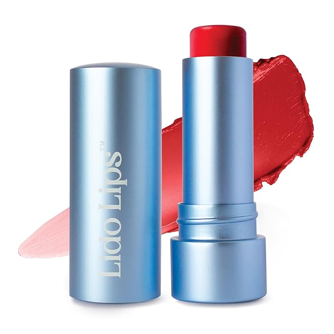 Tinted Lip Balm. Moisturizing Sheer, Buildable Lip Color with Hyaluronic Acid, Vitamin E and Rich Oil, Perfect Revitalizer for Chapped Lips. Beauty Plumper Moisturizer 0.21oz- Ruby Rouge-Velvo Beauty
