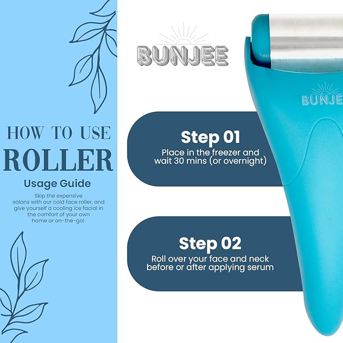 Bunjee Ice Roller For Face Eyes Wrinkles Puffiness Skin Care Beauty Product Men & Women Gift-Velvo Beauty