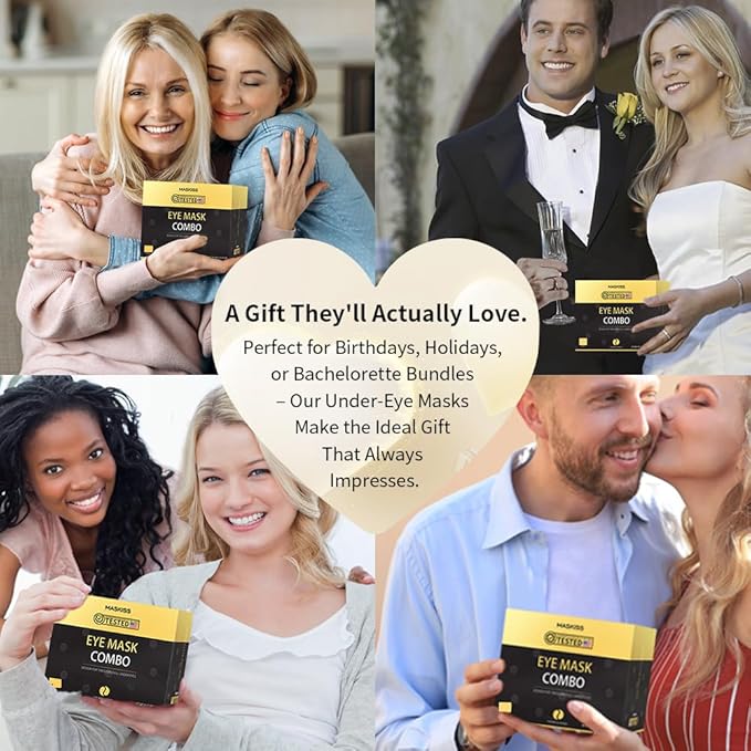 Under Eye Patches(30 Pairs), 24K Gold, Caffeine, Hyaluronic Acid, Aloe Vera Eye Masks for Dark Circles Puffy Eyes Undereye Bags, Eye Skin Care Gift Set for Bachelorette Party Favors-Velvo Beauty