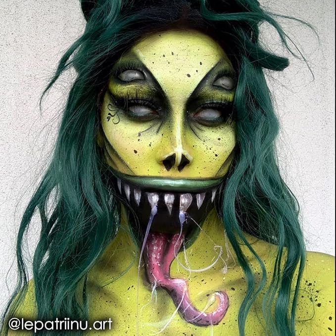 Mehron Makeup Paradise Makeup AQ Refill Size | Stage & Screen, Face & Body Painting, Beauty, Cosplay, and Halloween | Water Activated Face Paint, Body Paint, Cosplay Makeup .25 oz (7 ml) (Lime)-Velvo Beauty