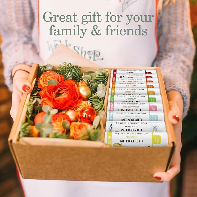 Dmsky Lip Balm Bulk,Fruit Lip Balm, Hydrating Lip Balm for Men Women Kids, 0.15 Oz, 20 count (Pack of 1)-Velvo Beauty