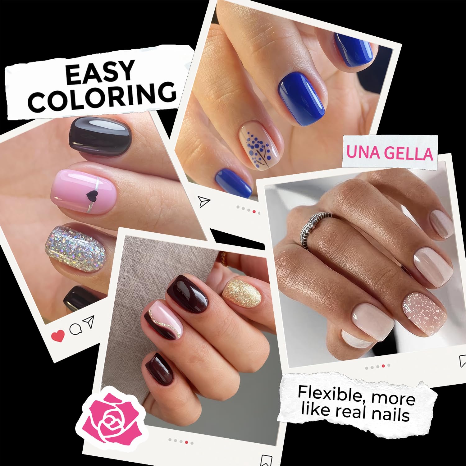 UNA GELLA Extra Short Square Nail Tips XS 216pcs Pre-shape Extra Short Square Press on Nails Gel Tips Full Cover Acrylic Nails False Nails For DIY Salon 12 Sizes-Velvo Beauty