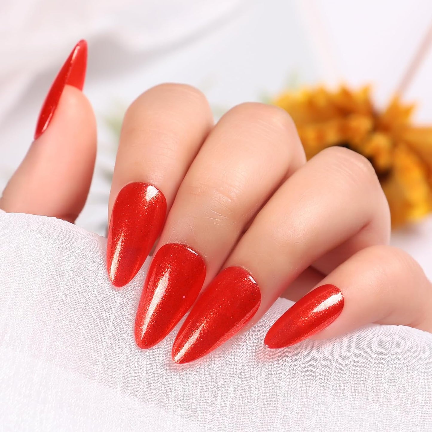 Major Dijit Quick Dry Nail Polish Gold Red Summer Nail Lacquer for Nail Art Regular Nail Polish 0.41 fl oz.-Velvo Beauty