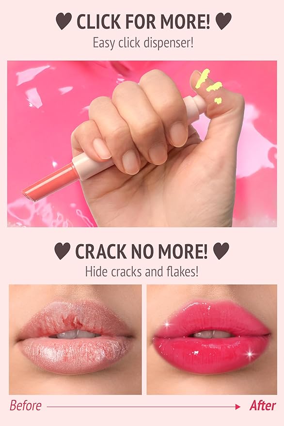 Veganize Collagen Lip Glass Balm | Hydrating Lip Balm in 9 Vibrant Colors | Moisturizing Lip Care Infused with Collagen Jelly Magic | No Animal Trial Lip Balm 0.06 oz (No. 05 Carrot Coral)-Velvo Beauty