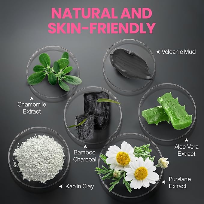 Carbonated Bubble Clay Mask -Exfoliation Face Mask | Detoxing Clay Mask for Blackhead Removal,Dull Skin,Skincare Facial Mask for Controlling Oil and Refining Pores,Mothers Day Gifts for Wife-Velvo Beauty