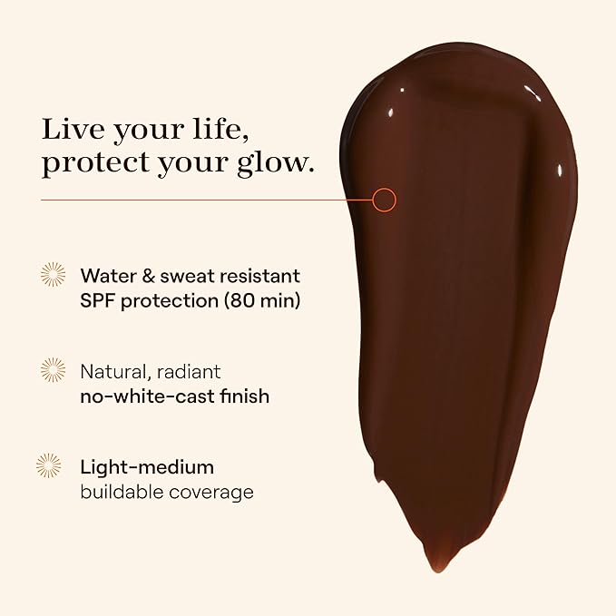 Live Tinted Hueguard Skin Tint SPF 50 - Tinted Mineral Sunscreen with Light-Medium Buildable Coverage With a Hydrating and Radiant Finish - Water and Sweat Resistant, 1.35 fl oz - Shade 01-Velvo Beauty