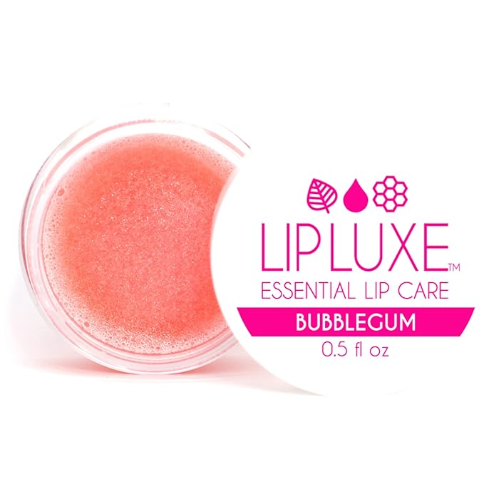 LipLuxe Bubblegum Lip Balm, 0.5 fl oz. — Moisturizing Lip Care for Dry Cracked Lips. Made with Honey, Vitamin E, Coconut Oil, Bubblegum Pink-Velvo Beauty