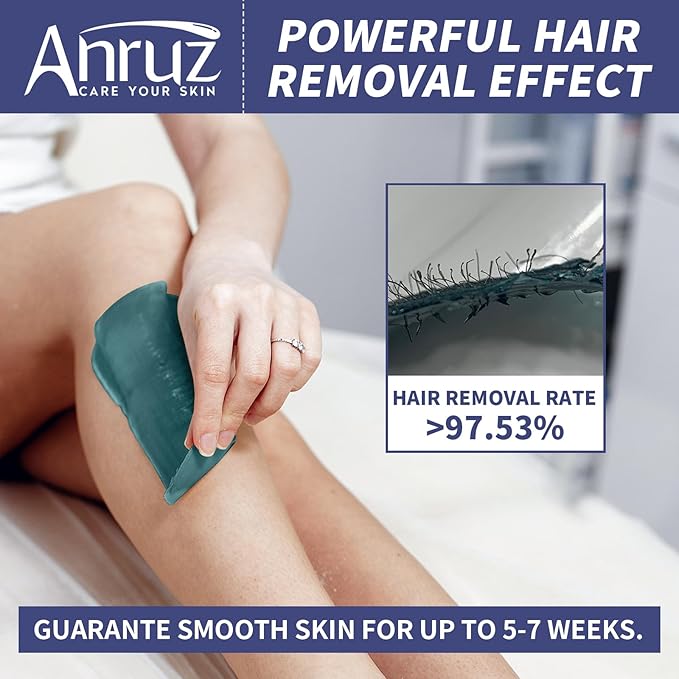 Waxing Kit for Women Men - Wax Kit for Hair Removal with Silicone Bowl,4 Bags Hard Waxing Beads and 30 Sticks - at Home Use Wax Warmer for Full Body, Bikini, Eyebrow, Face, Sensitive Skin-Velvo Beauty