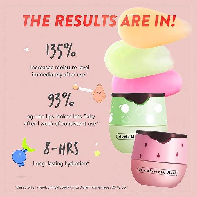 Bee Lip Balm Honey Pot, Apple Lime Sleeping Lip Mask Overnight Hydrating Dry and Crack Lip Exfoliator Scrubs Propolis Lip Balm (Apple Lime)-Velvo Beauty