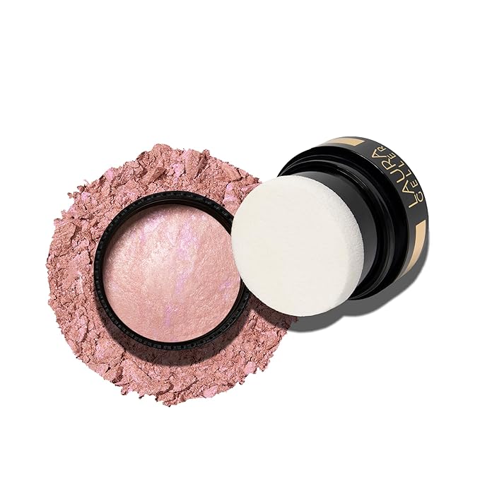 LAURA GELLER NEW YORK Baked Blush-n-Brighten Baked to Go - Ethereal Rose - Travel Size Blush-Velvo Beauty